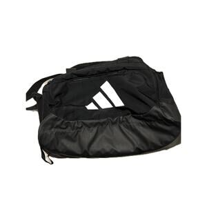 Adidas Defender Medium 20"x12"x10" Black White Duffel Bag